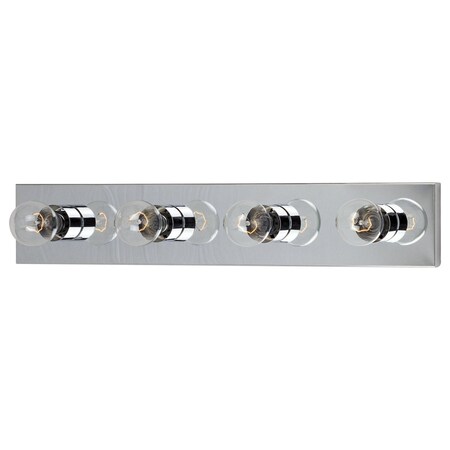 Maxim Four Light Polished Chrome Vanity 4454PC